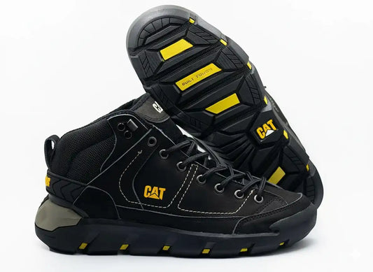 Zapatillas Caterpillar® Importada Negras 100% cuero sin puntera Ref 1343